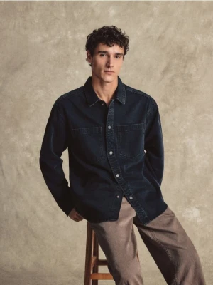 Reserved - Jeansowa koszula comfort fit - czarny