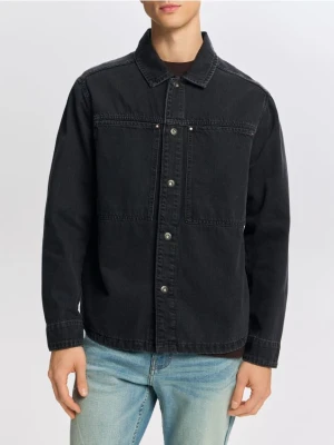 Reserved - Jeansowa koszula comfort fit - czarny