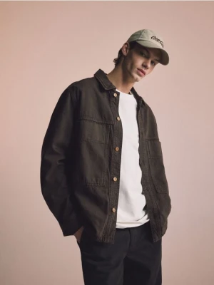 Reserved - Jeansowa koszula comfort fit - dark grey jeans