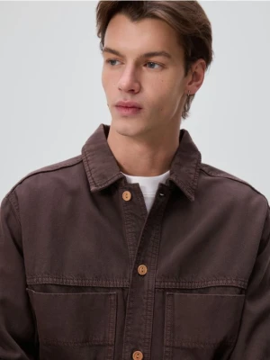 Reserved - Jeansowa koszula comfort fit - dark grey jeans