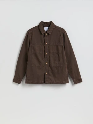 Reserved - Jeansowa koszula comfort fit - dark grey jeans