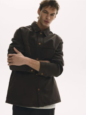 Zdjęcie produktu Reserved - Jeansowa koszula comfort fit - dark grey jeans