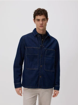 Reserved - Jeansowa koszula comfort fit - granatowy