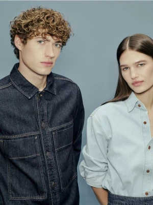 Reserved - Jeansowa koszula comfort fit - granatowy