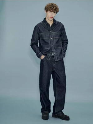 Reserved - Jeansowa koszula comfort fit - granatowy
