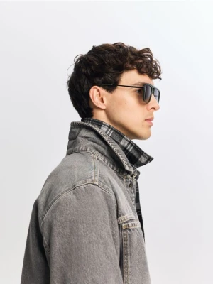 Reserved - Jeansowa koszula comfort fit - jasnoszary