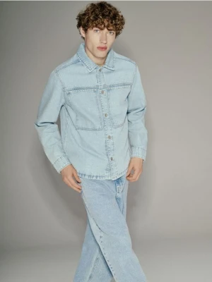 Reserved - Jeansowa koszula comfort fit - niebieski