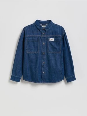 Reserved - Jeansowa koszula - granatowy