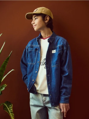 Reserved - Jeansowa koszula - granatowy