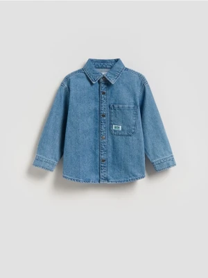 Reserved - Jeansowa koszula oversize - niebieski