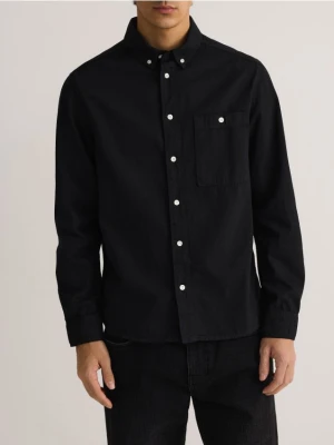 Reserved - Jeansowa koszula regular fit - czarny