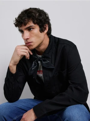 Reserved - Jeansowa koszula regular fit - czarny