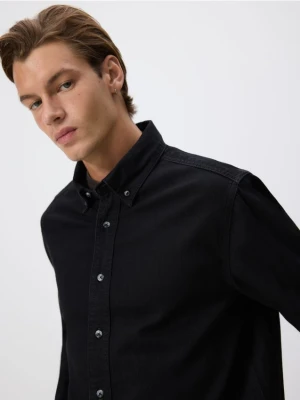 Reserved - Jeansowa koszula regular fit - czarny