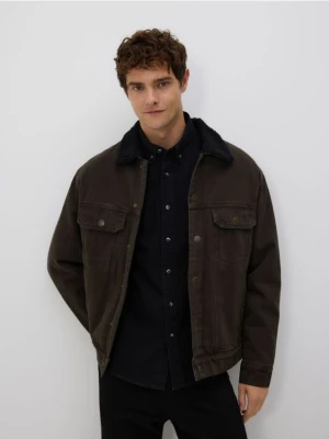 Reserved - Jeansowa koszula regular fit - czarny