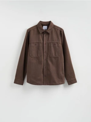 Reserved - Jeansowa koszula regular fit - dark grey jeans