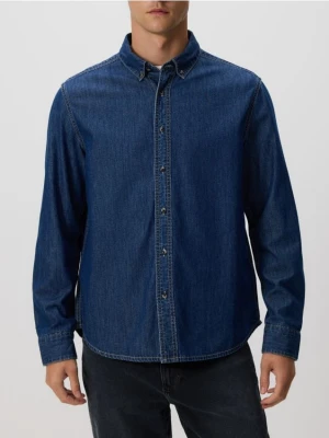 Reserved - Jeansowa koszula regular fit - granatowy