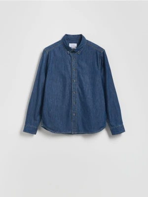 Reserved - Jeansowa koszula regular fit - granatowy