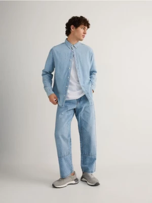 Reserved - Jeansowa koszula regular fit - niebieski