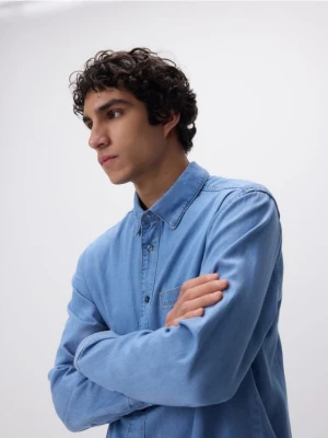 Reserved - Jeansowa koszula regular fit - niebieski