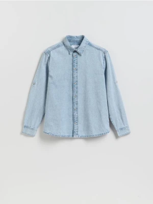 Reserved - Jeansowa koszula regular fit - niebieski