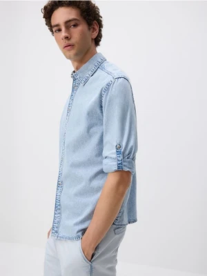 Reserved - Jeansowa koszula regular fit - niebieski