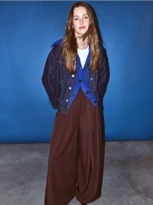 Reserved - Jeansowa koszula z kieszeniami - granatowy