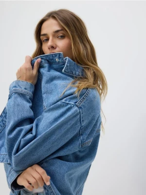 Reserved - Jeansowa koszula z kieszeniami - niebieski