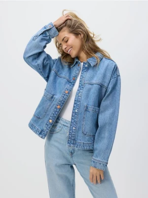 Reserved - Jeansowa koszula z kieszeniami - niebieski