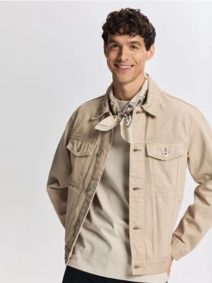 Reserved - Jeansowa kurtka - beżowy