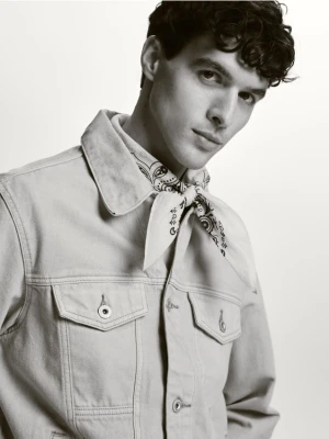 Reserved - Jeansowa kurtka - beżowy