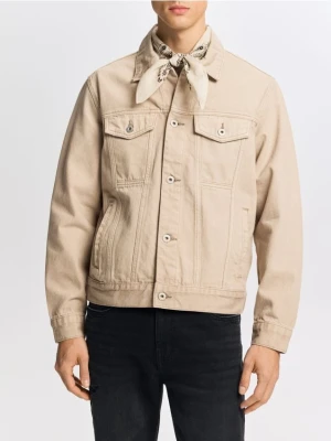 Reserved - Jeansowa kurtka - beżowy