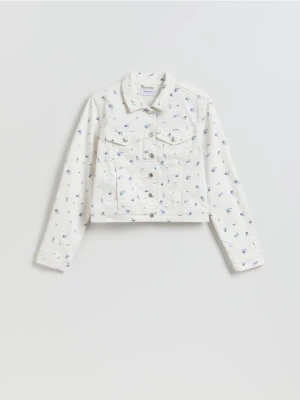 Reserved - Jeansowa kurtka - biały