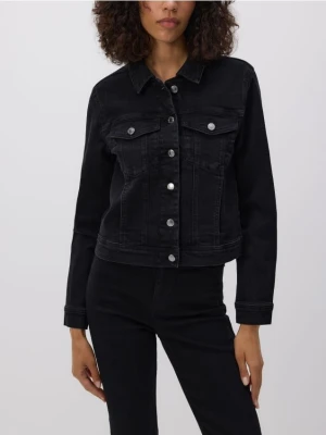Reserved - Jeansowa kurtka - czarny