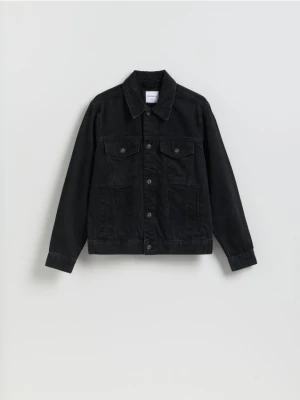 Reserved - Jeansowa kurtka - czarny