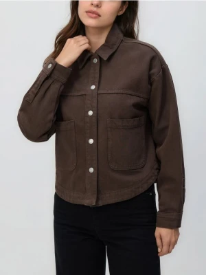 Reserved - Jeansowa kurtka - dark grey jeans