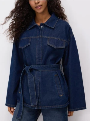 Reserved - Jeansowa kurtka - granatowy