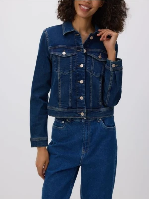 Reserved - Jeansowa kurtka - granatowy