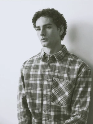 Reserved - Jeansowa kurtka koszulowa - niebieski