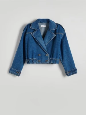 Reserved - Jeansowa kurtka - niebieski