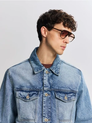 Reserved - Jeansowa kurtka - niebieski