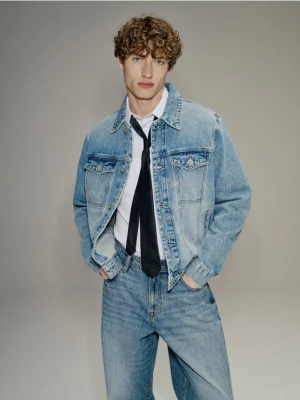 Reserved - Jeansowa kurtka - niebieski