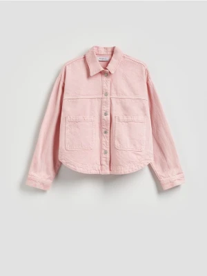 Reserved - Jeansowa kurtka - różowy