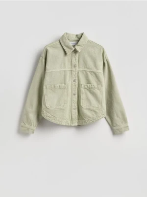 Reserved - Jeansowa kurtka - zielony