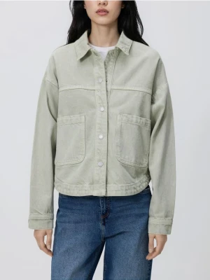Reserved - Jeansowa kurtka - zielony