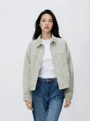 Reserved - Jeansowa kurtka - zielony