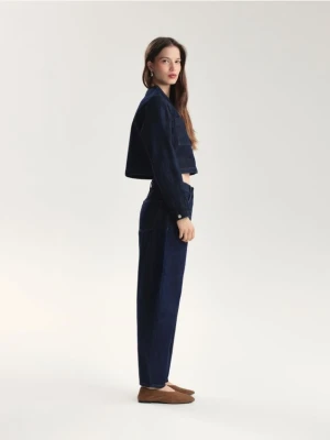 Reserved - Jeansowa marynarka - granatowy