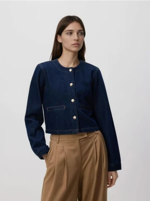 Zdjęcie produktu Reserved - Jeansowa marynarka - granatowy