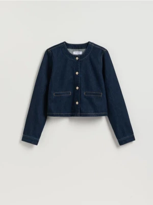 Reserved - Jeansowa marynarka - granatowy