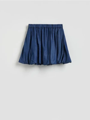 Reserved - Jeansowa spódnica bombka - niebieski