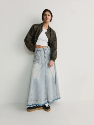 Reserved - Jeansowa spódnica maxi - niebieski